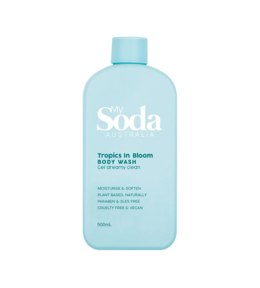 MY SODA TROPICS IN BLOOM BODY WASH 500ML.