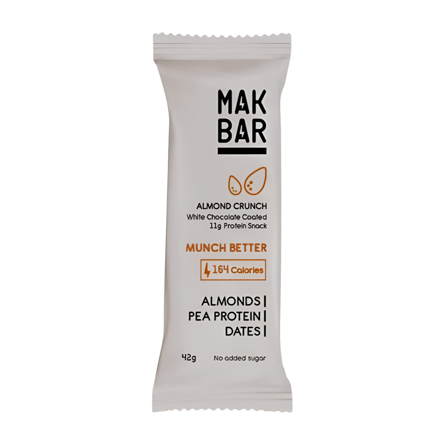 Mak Bar White Chocolate Almond Crunch 42G