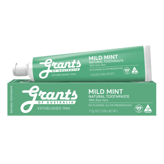 Mild Mint Natural Toothpaste – Fluoride Free – 110g