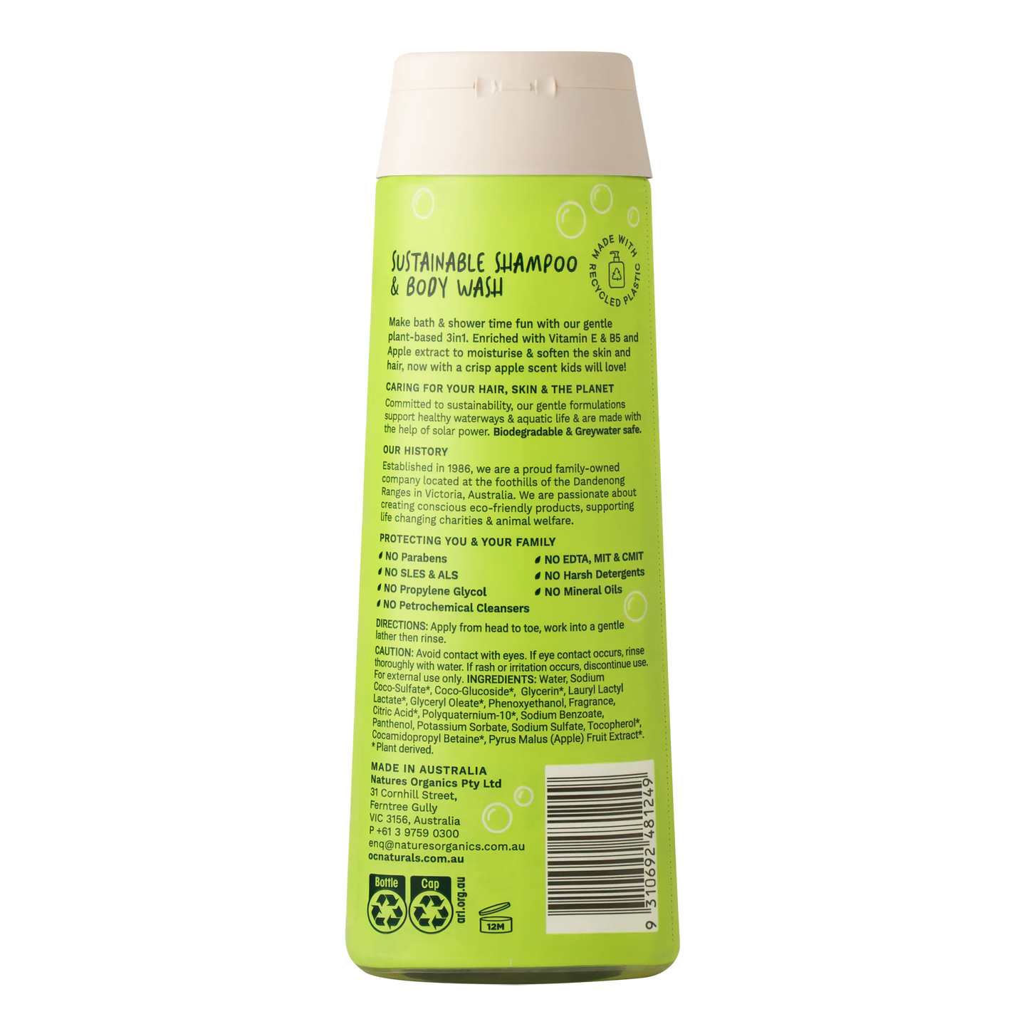 OC Kids 3in1 Fruit Blast Conditioning Shampoo & Body Wash 400ml
