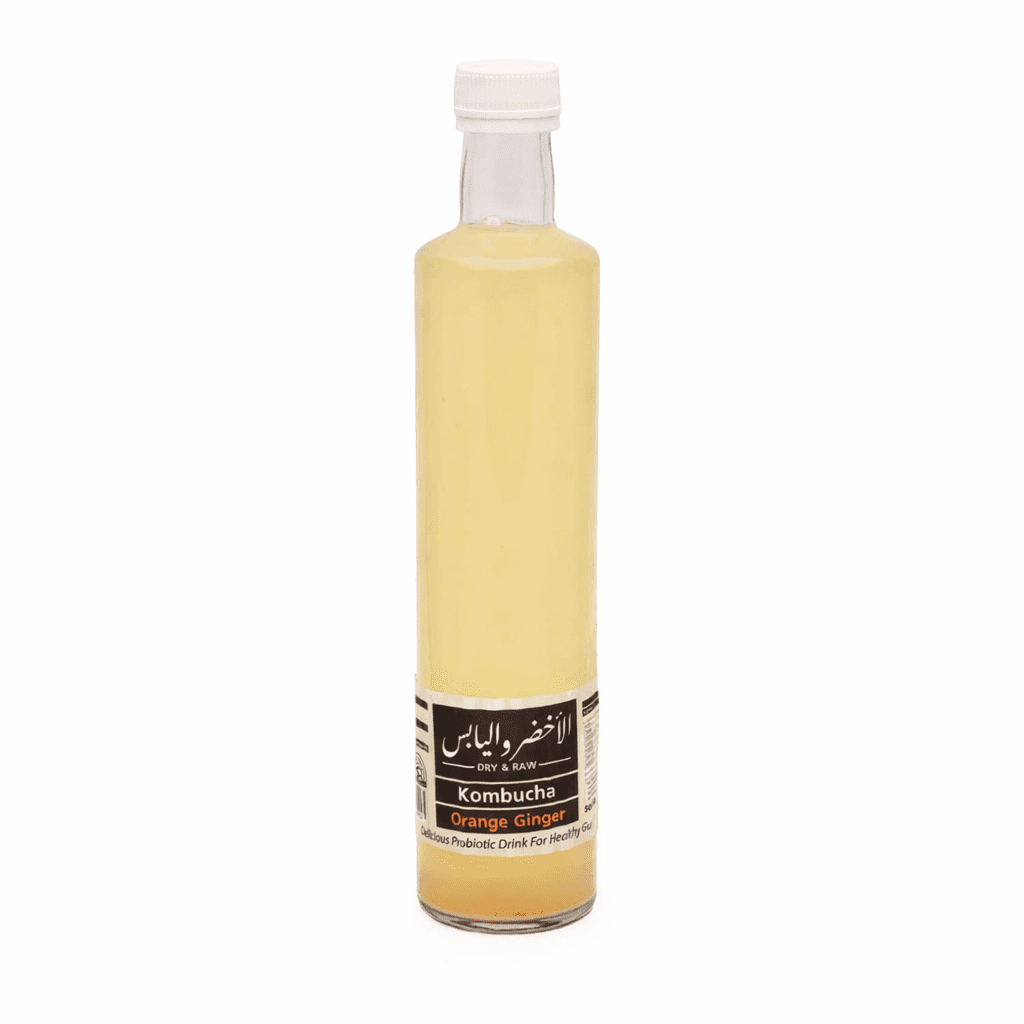 Dry & Raw - Kombucha Green Tea – Orange & Ginger 500 ml