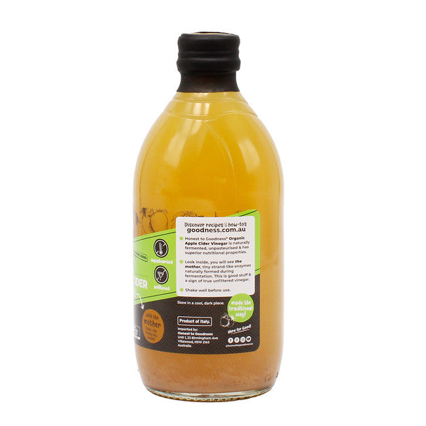 Honest Goodness Organic Apple Cider Vinegar 500ml