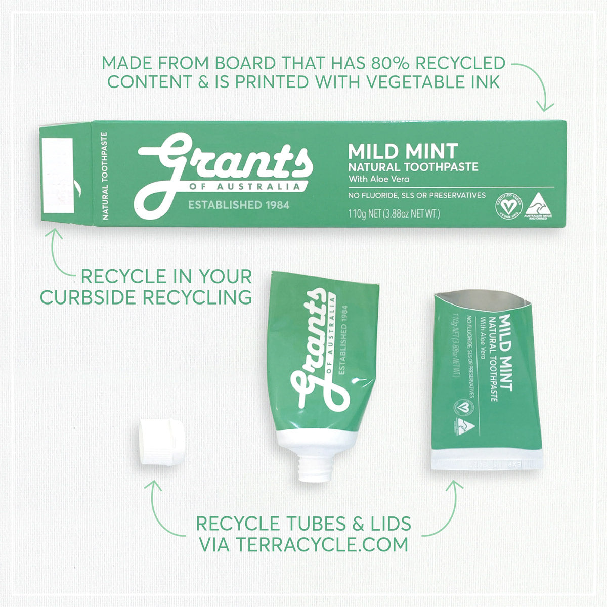 Propolis Natural Toothpaste – Fluoride Free – 110g