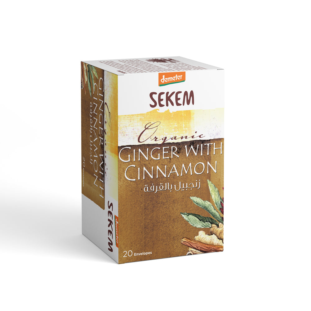 SEKEM Demeter Organic Ginger with Cinnamon -20 Envelopes
