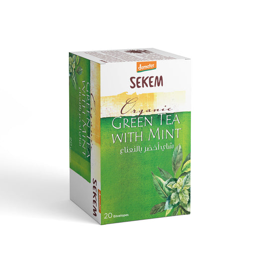 SEKEM  Demeter Organic  Green tea with Mint-20 Envelopes