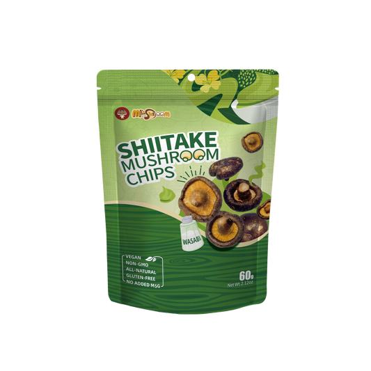 Shiitake Mushroom Chips (Wasabi)