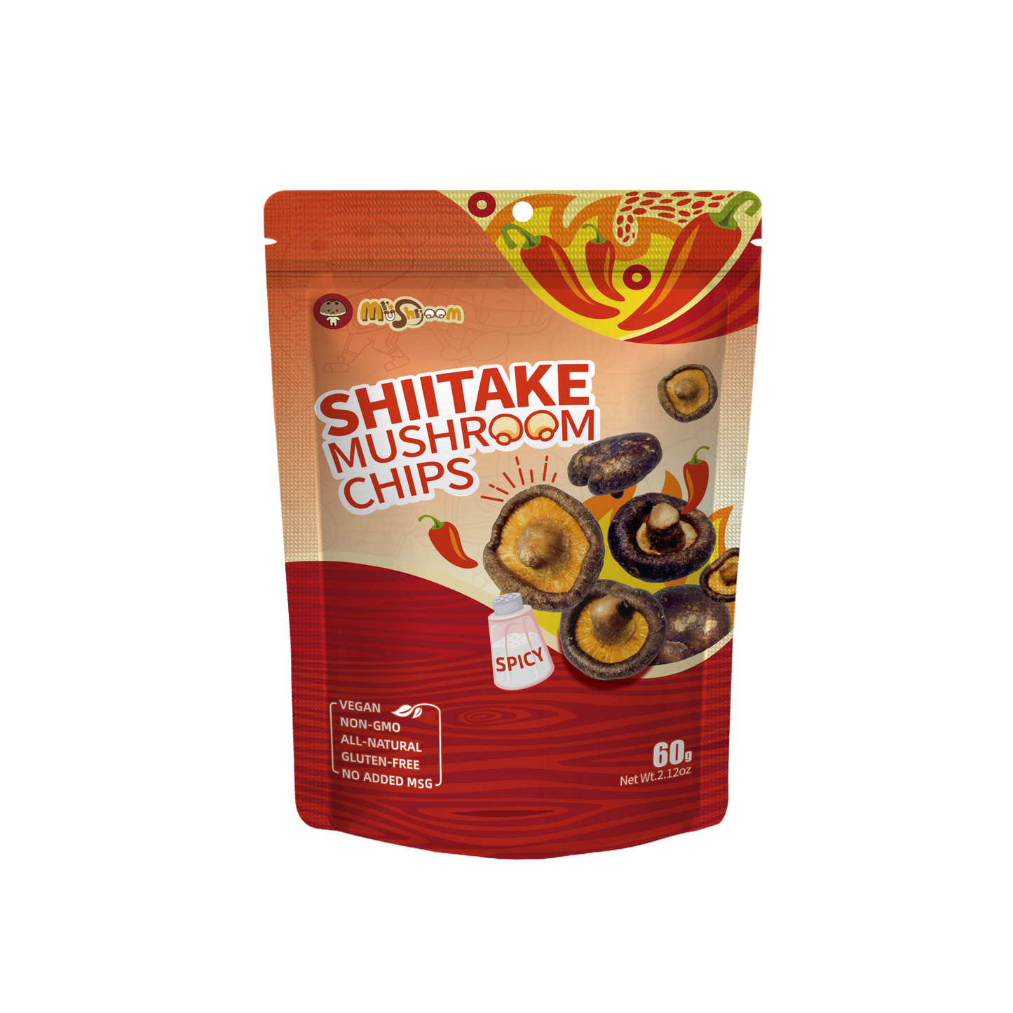 Shiitake Mushroom Chips (Spicy)