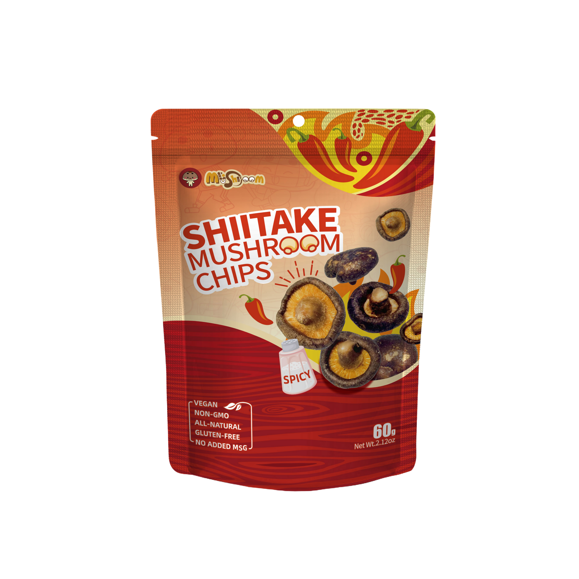 Shiitake Mushroom Chips (Spicy)