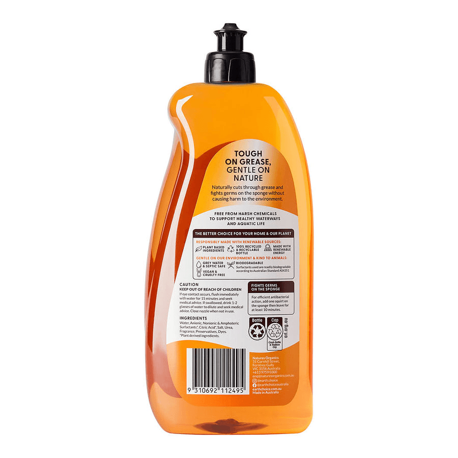 Earth Choice Antibacterial Orange Zest Concentrate Dishwashing Liquid 500ml