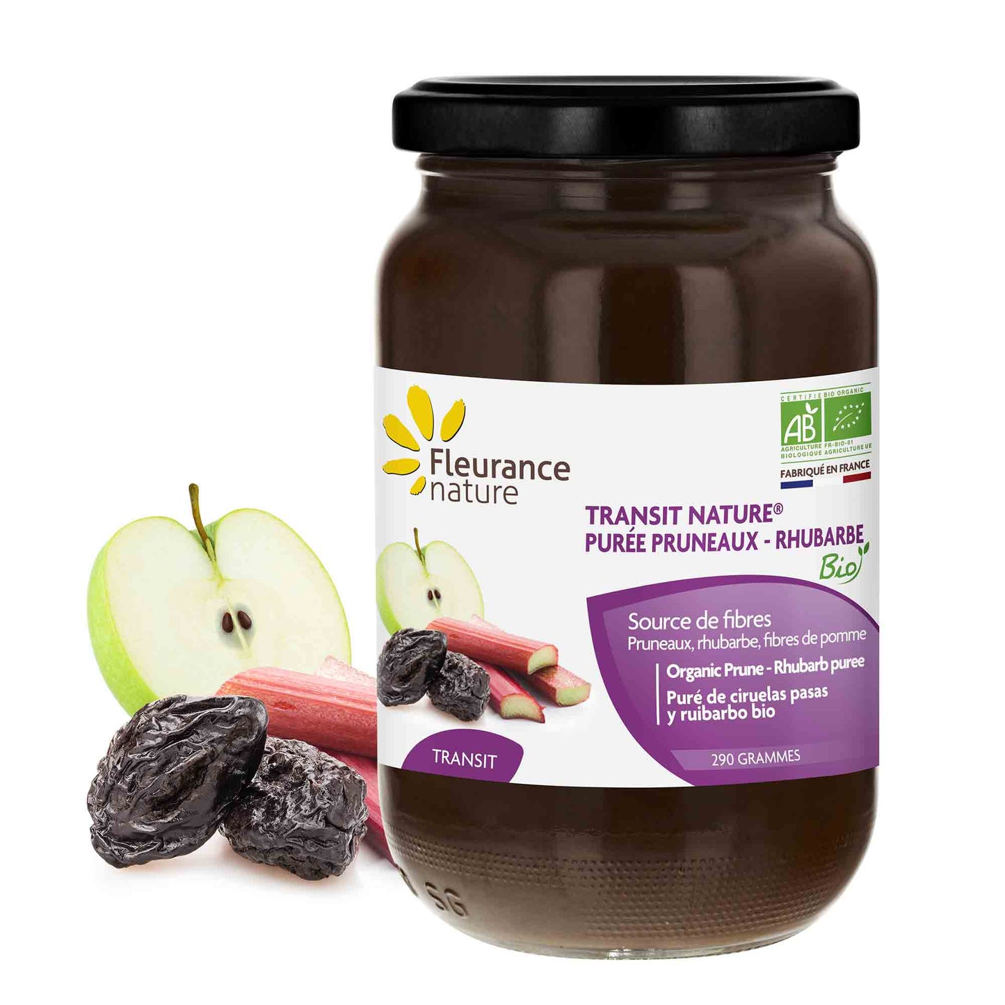 Fleurance - Transit Nature® Prune–Rhubarb puree