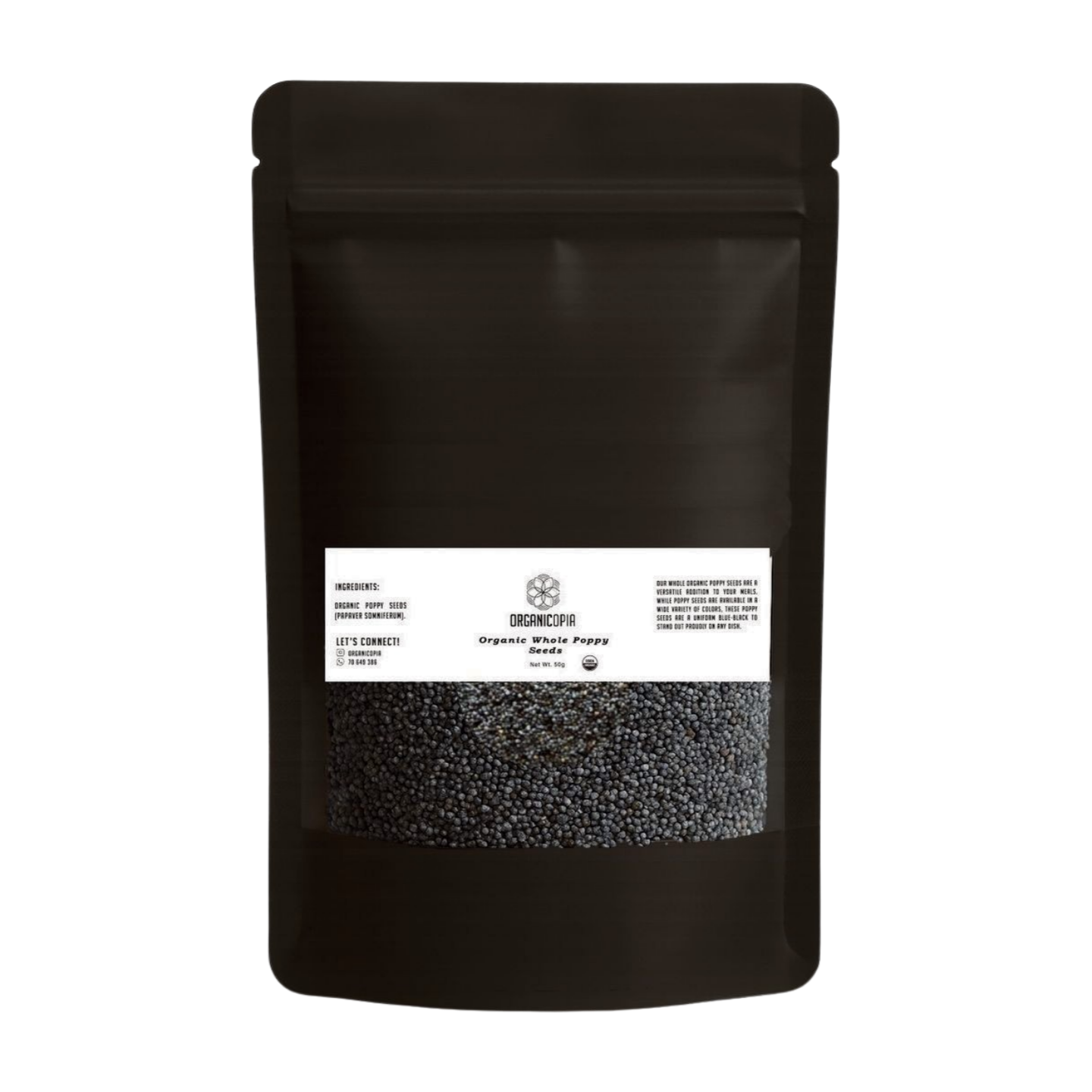 Organicopia Organic Whole Poppy Seeds