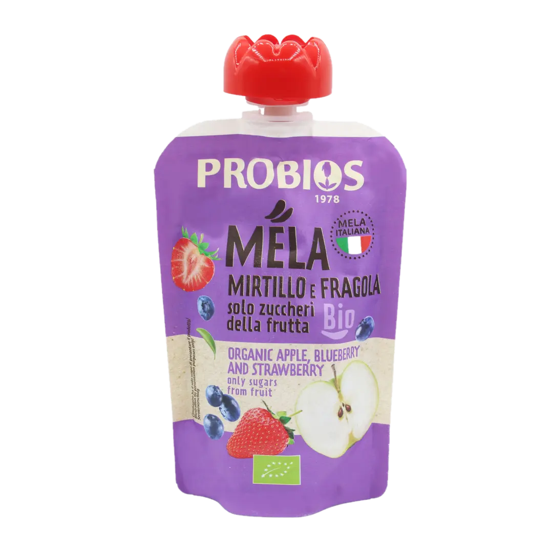 Organic Apple, Blueberry, and Strawberry Pulp