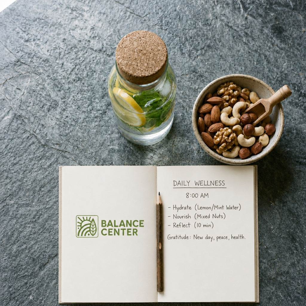 Daily Wellness notebook top-down shot