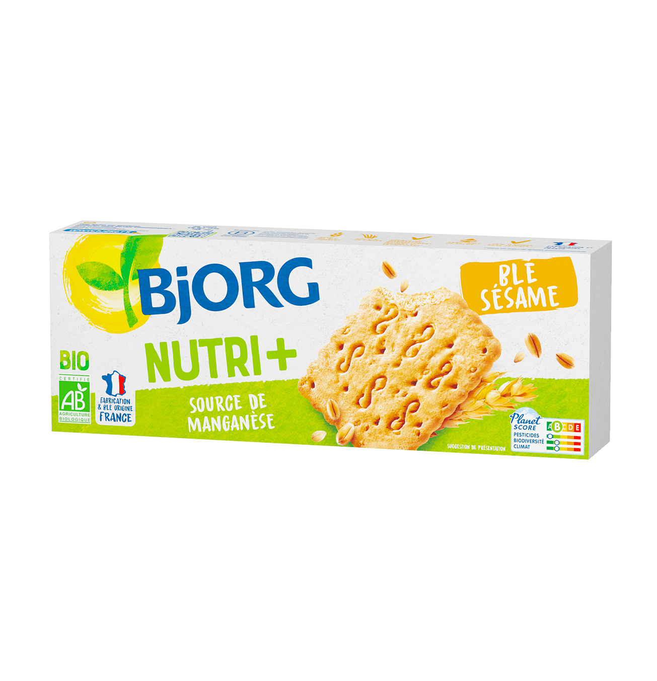 Bjorg - Biscuits nutri + blé sésame 184g