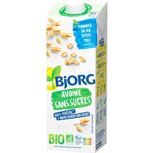 Bjorg - Boisson végétale Avoine Sans Sucres 1L