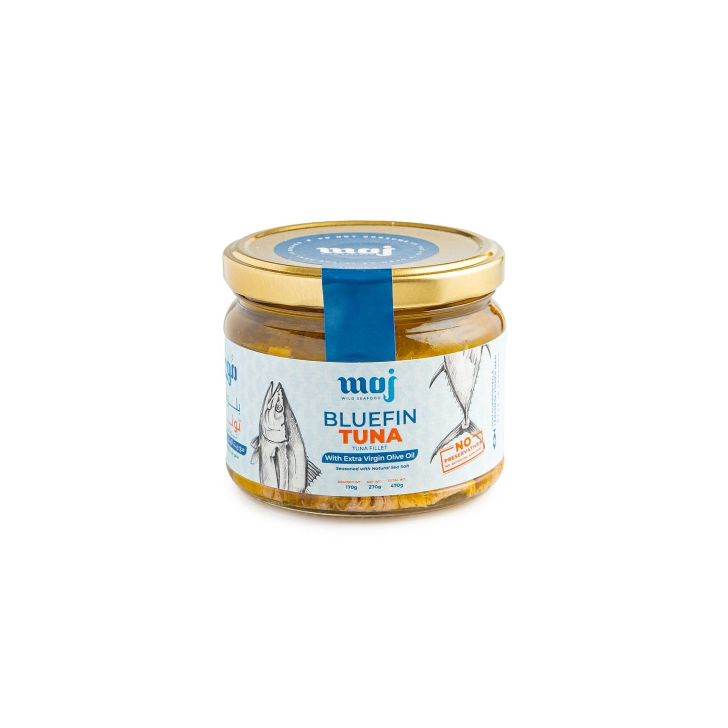 MOJ BLUEFIN TUNA FILLETS IN OLIVE OIL 475G