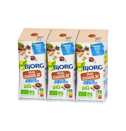 Bjorg - Boisson végétale soja chocolat 3x25cl
