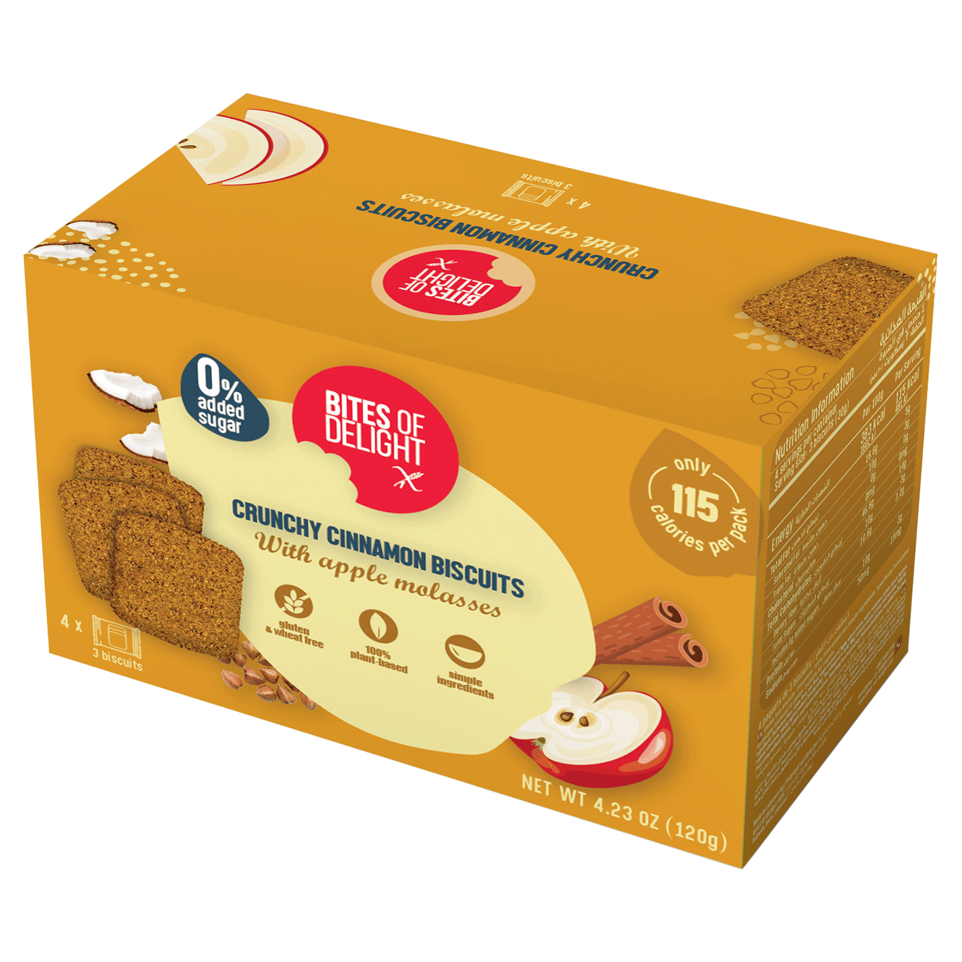 Bites Of Delight Cinnamon Biscuits Gluten Free Vegan