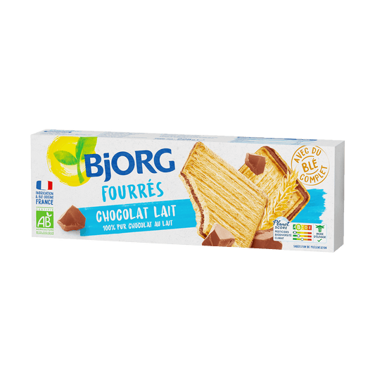 Bjorg - Biscuits Fourrés chocolat lait 225g
