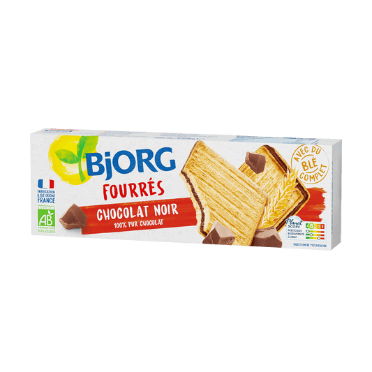 Bjorg - Biscuits Fourrés chocolat noir 225g