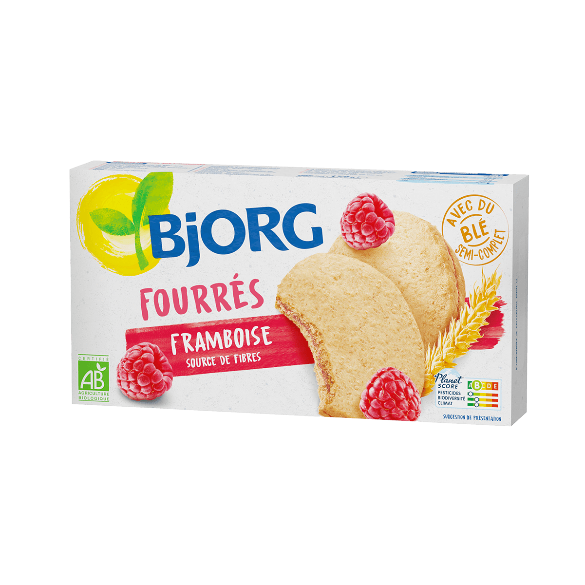 Bjorg - Biscuits Fourrés aux framboises 175g