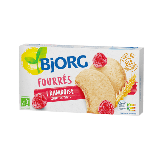 Bjorg - Biscuits Fourrés aux framboises 175g