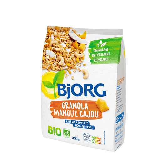 Bjorg - Céréales Granola mangue cajou 350g