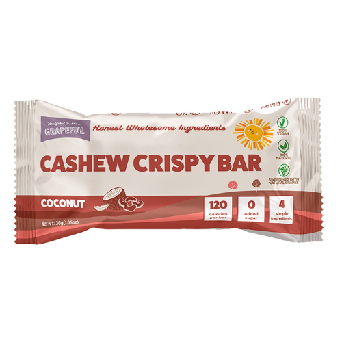 Grapeful-Cashew Crispy Bar