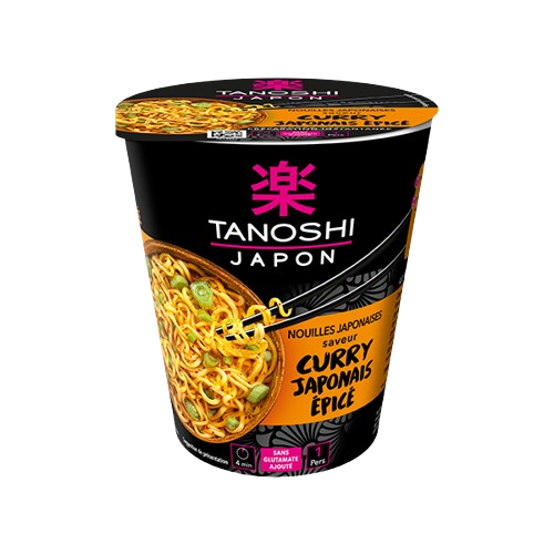 Tanoshi-Nouilles Japonaises saveur Curry Japonais Epice