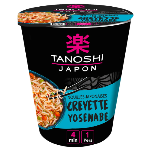 Tanoshi-Nouilles Japonaises saveur Crevette Yosenable