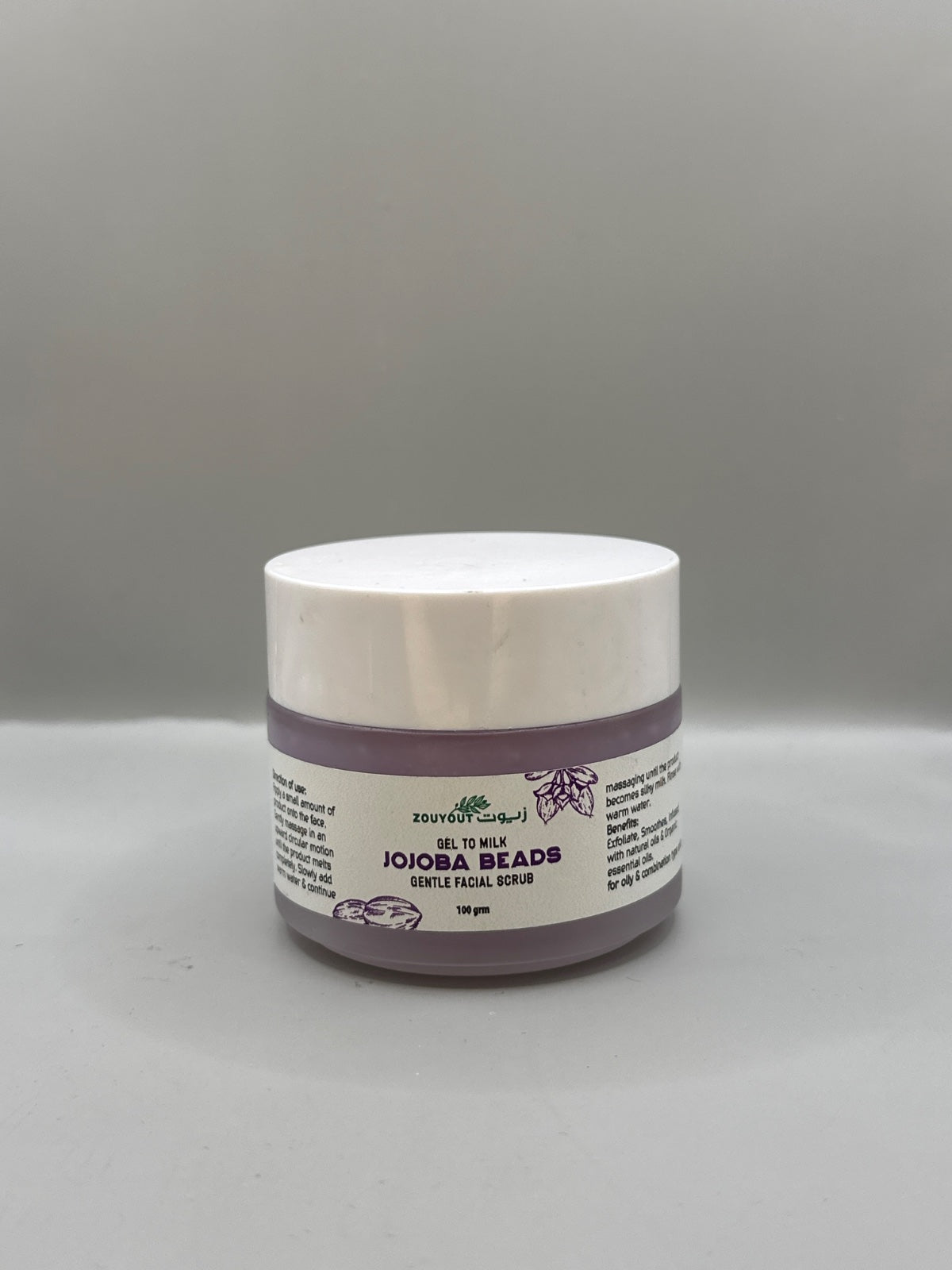 Zouyout Jojoba Beads Gentle Facial Scrub - Front