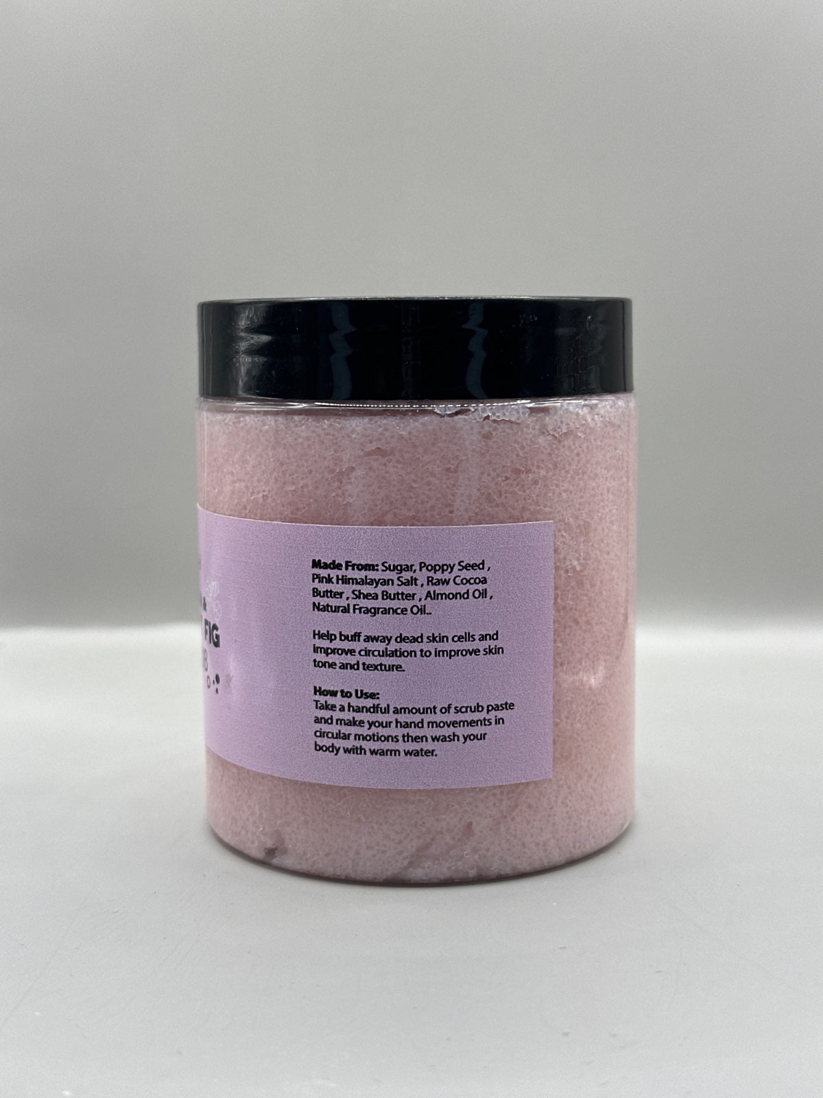 Zouyout Crisp Cotton & Cranberry Fig Body Scrub - Back