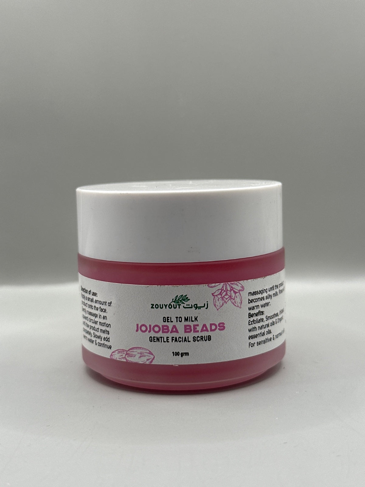 Zouyout Jojoba Beads Gentle Facial Scrub - Back