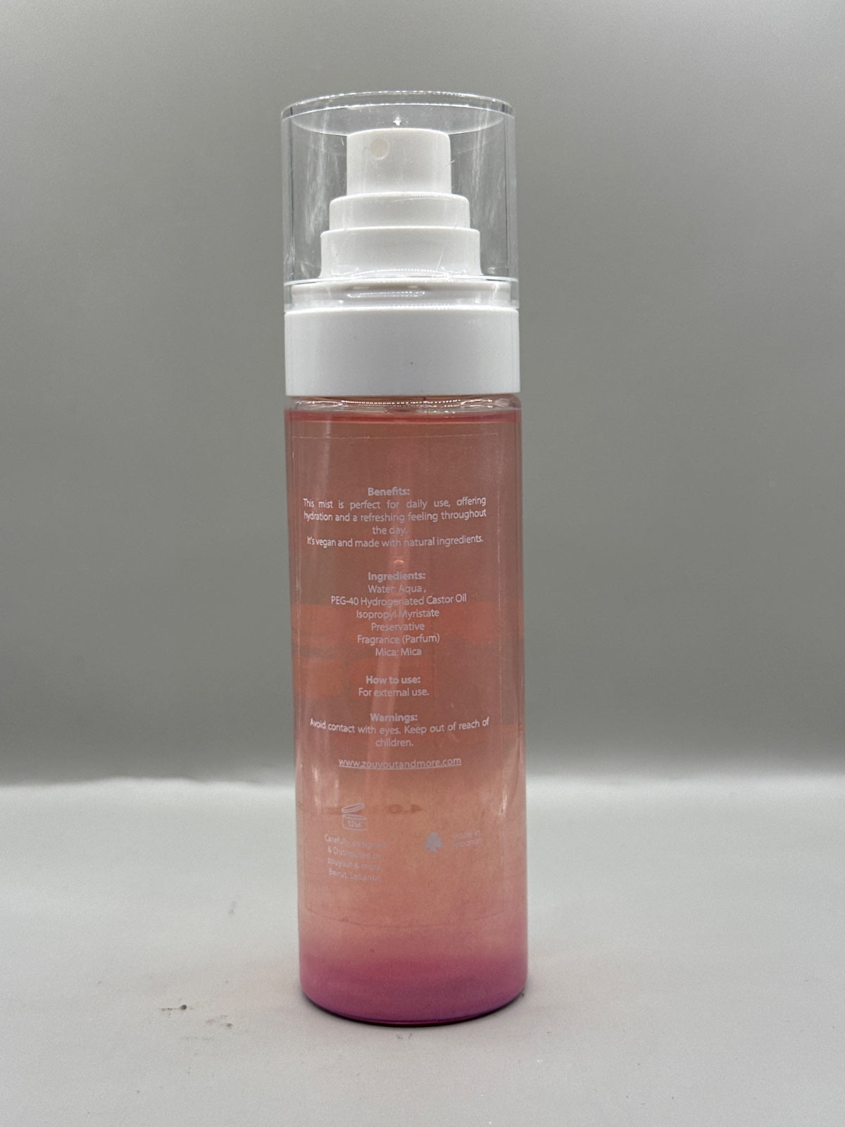 Zouyout Passion Fruit Fragrance Body Mist - Back