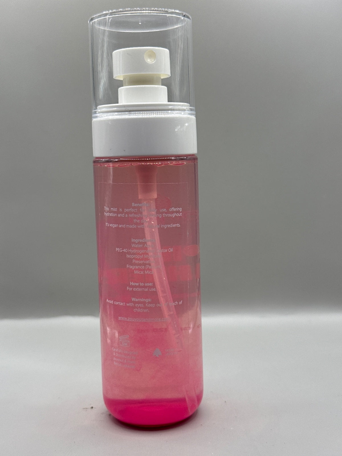 Zouyout and More Pink Cashmere Fragrance Body Mist - Back