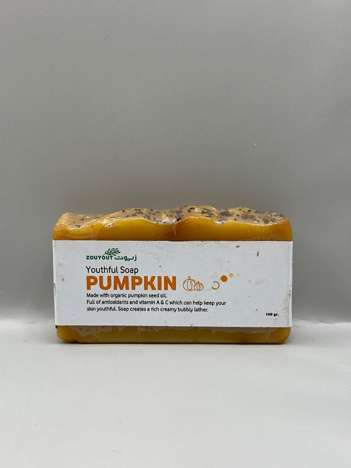 Zouyout Youthful Soap Pumpkin - Front