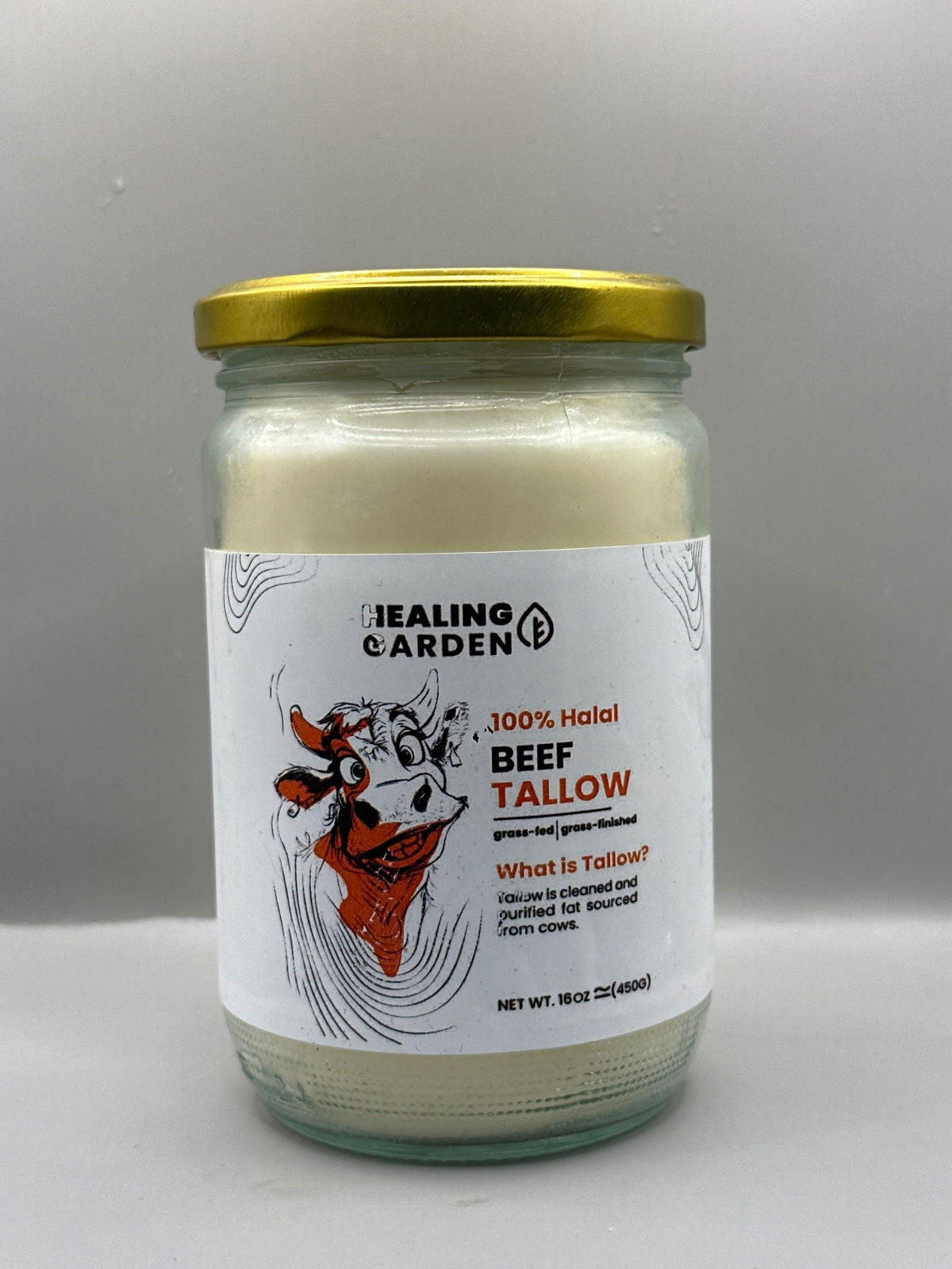 Healing Garden Beef Tallow - Front