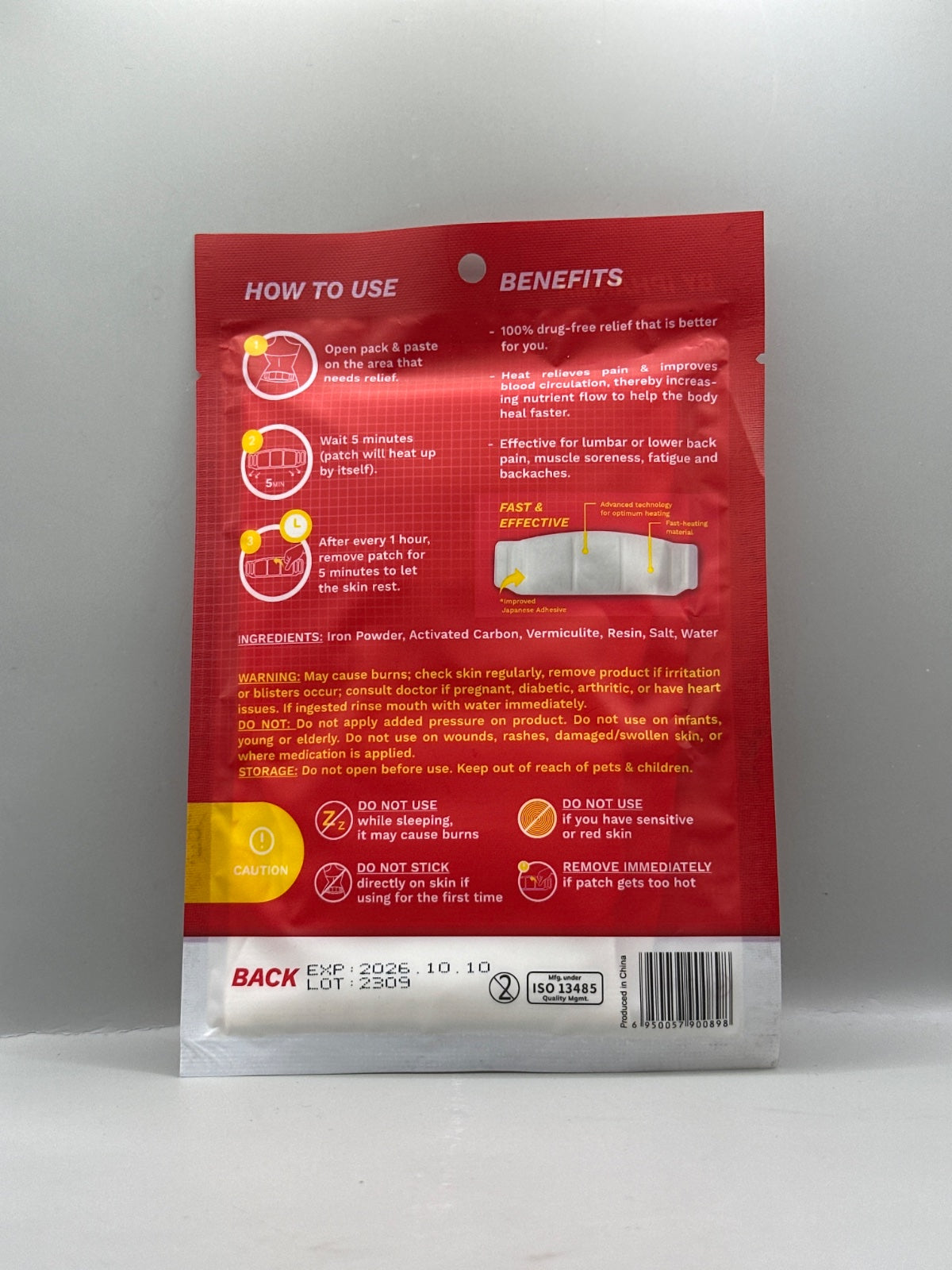 Ipharma  Back Heating Patch - Back