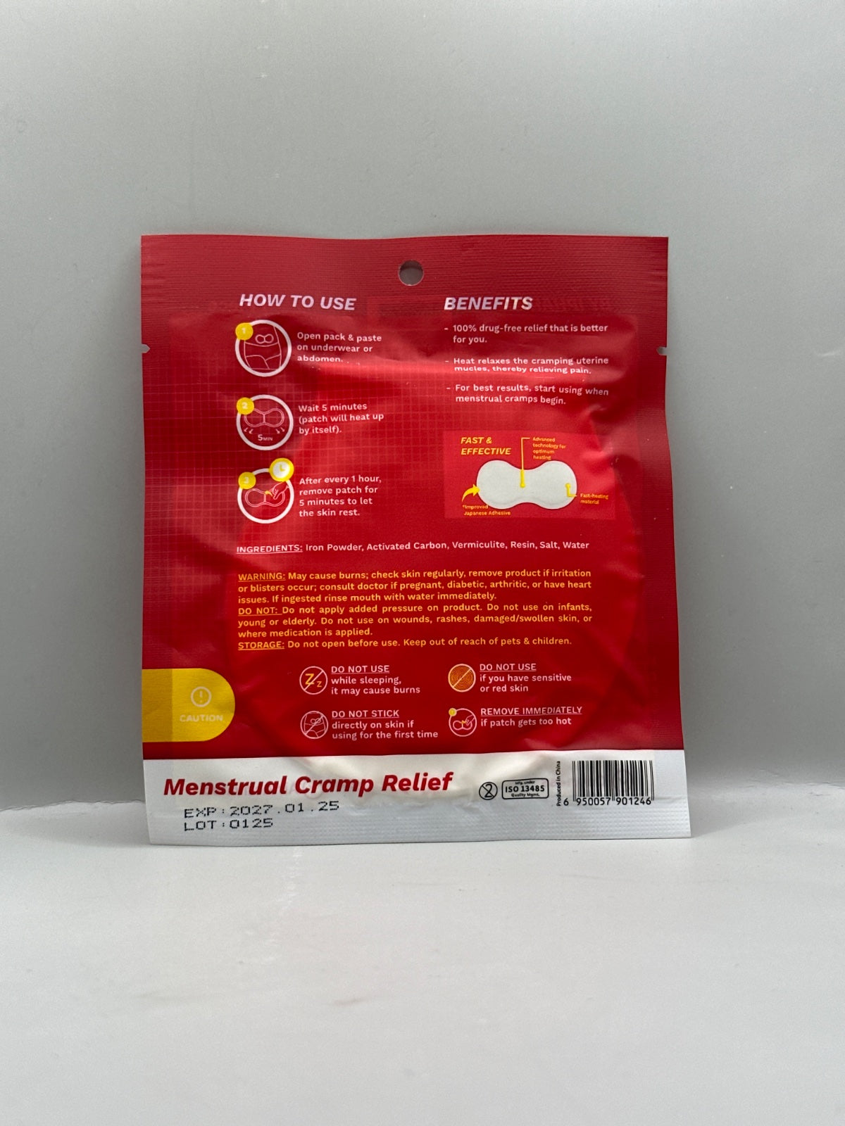 Ipharma Love Menstru Heating Patch - Back