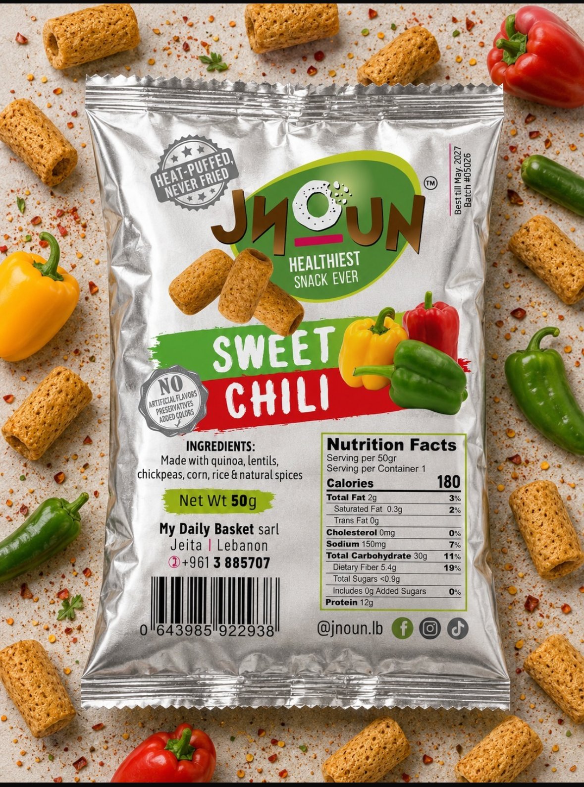 Jnoun Sweet Chili - Front