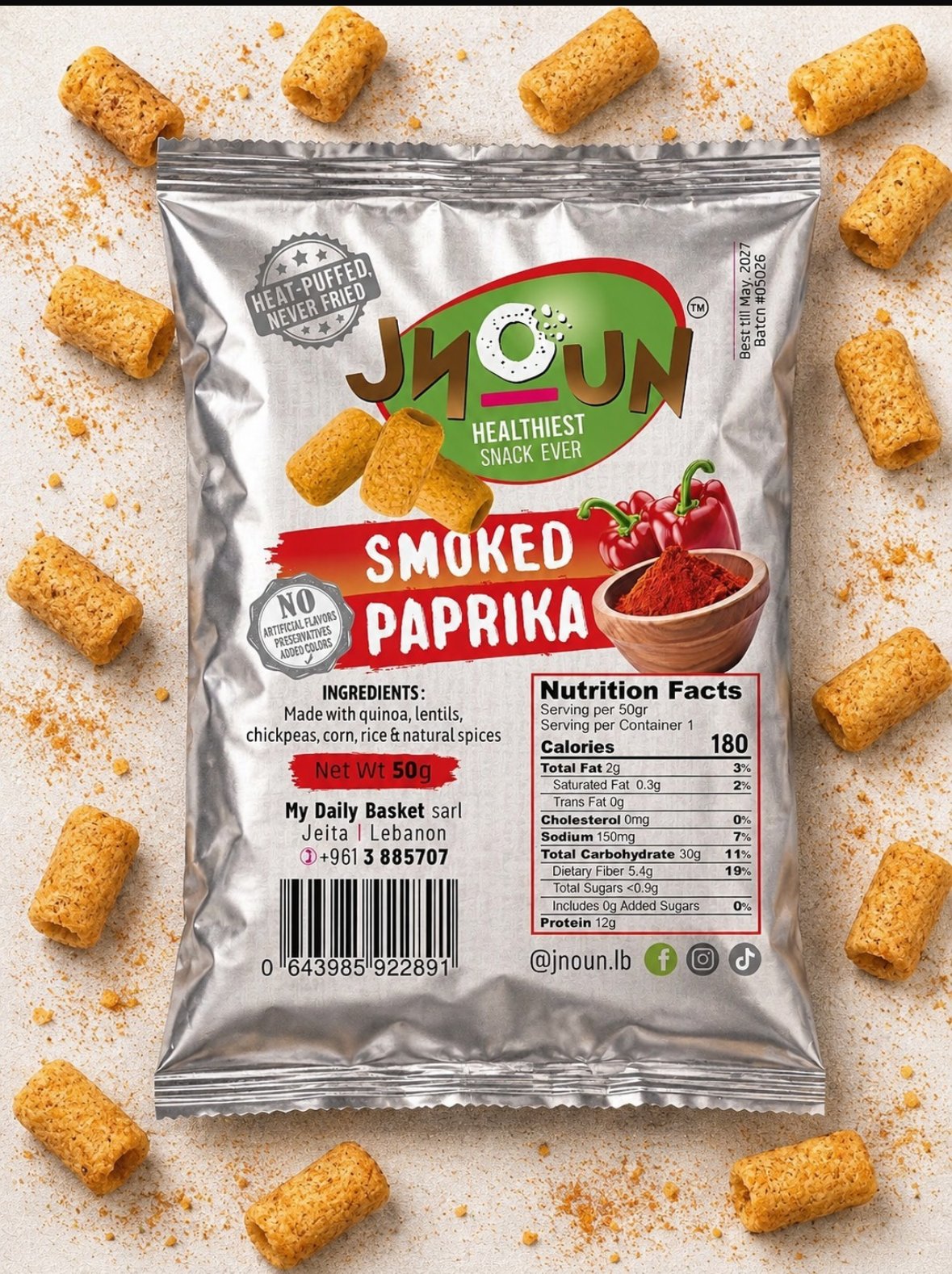 Jnoun Smoked Paprika - Front
