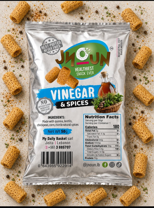 Jnoun Vinegar & Spices - Front