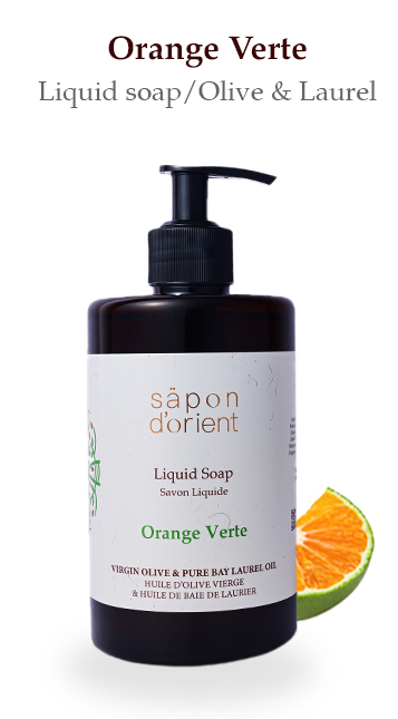 Sapon Dorient - säpon d’orient - Orange Verte Liquid Soap