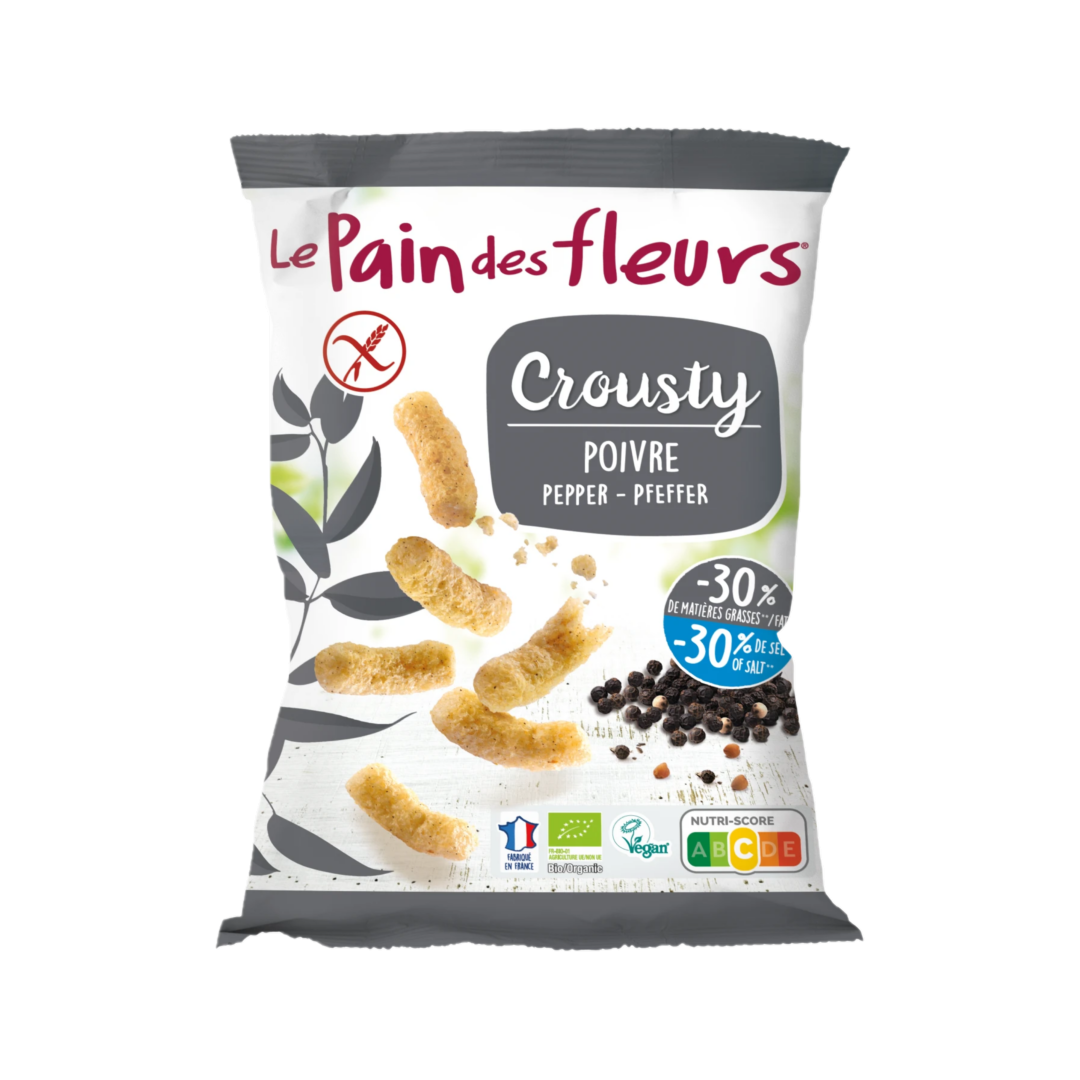 Organic Gluten Free Buckwheat & Pepper Croustys