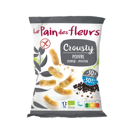 Organic Gluten Free Buckwheat & Pepper Croustys