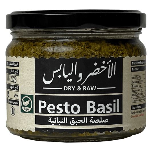 Dry & Raw Pesto Basil Sauce