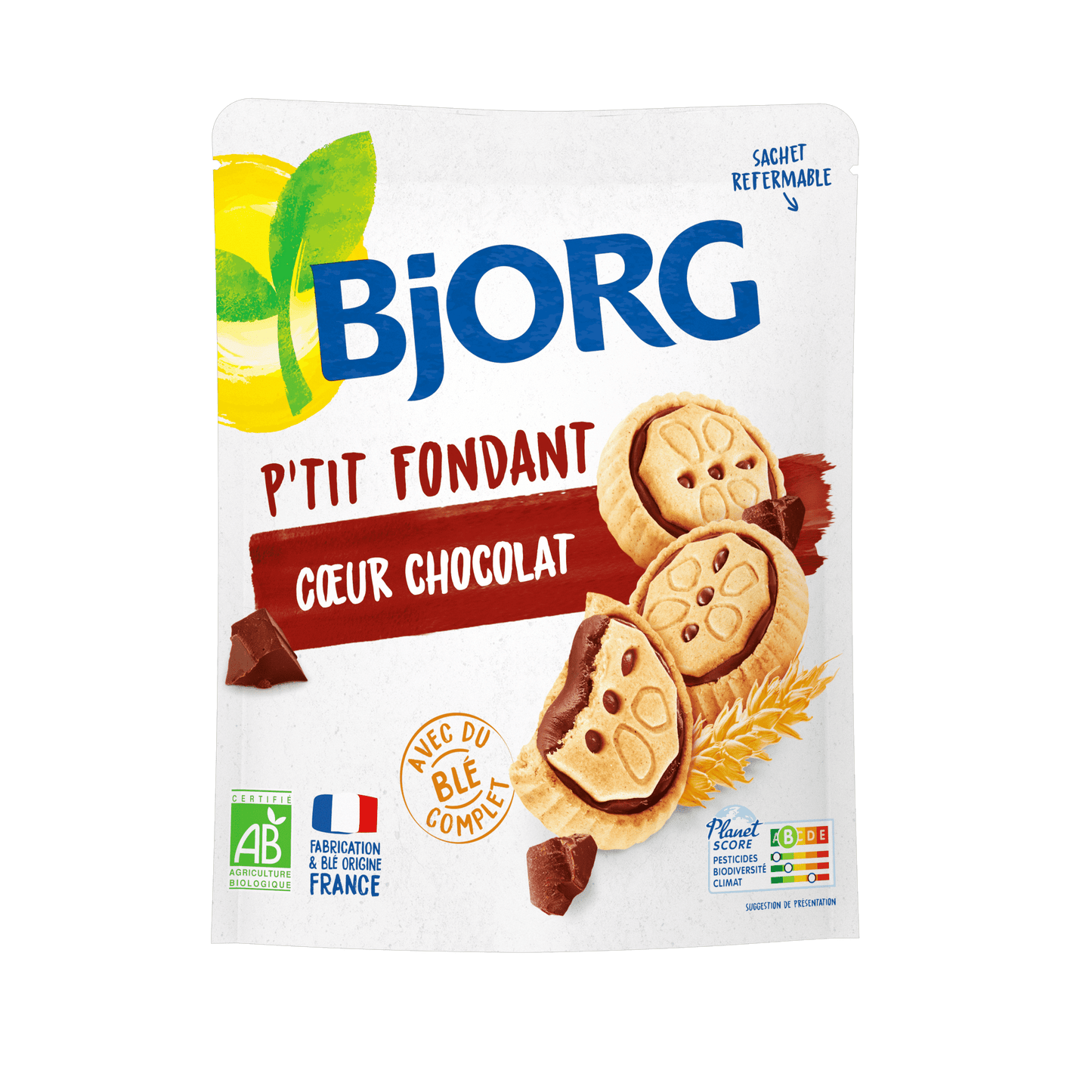 Bjorg - P'tit Fondant Cœur Chocolat 180g