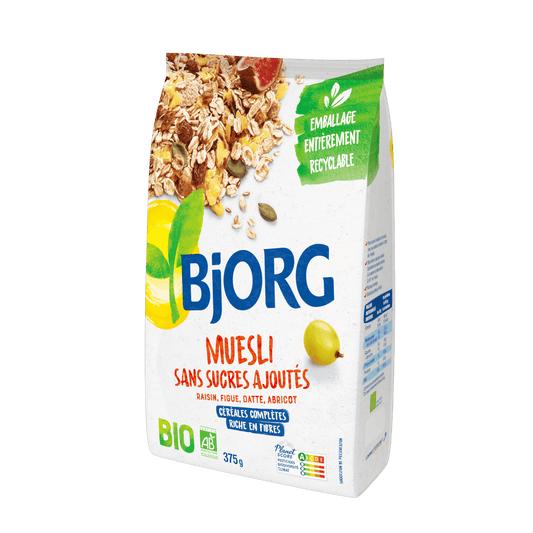 Bjorg - Céréales Muesli sans sucres ajoutés 375g